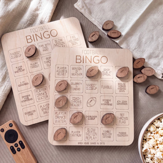 Wooden Football Bingo Game