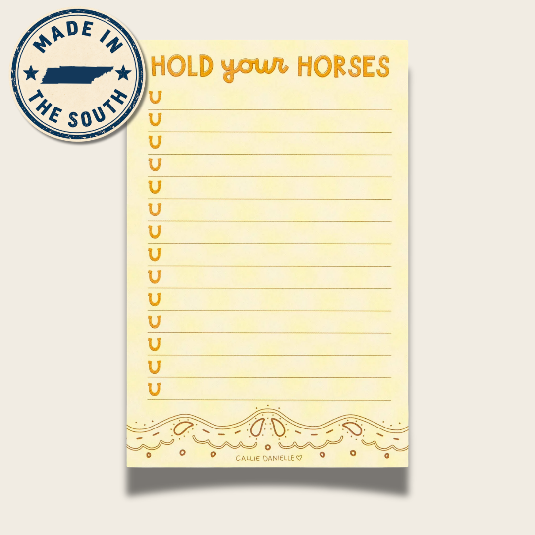 Hold Your Horses Southern Notepad