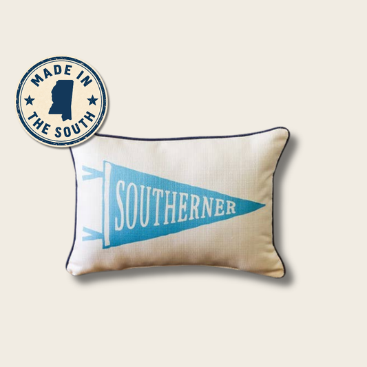 Southerner Pennant Piped Pillow