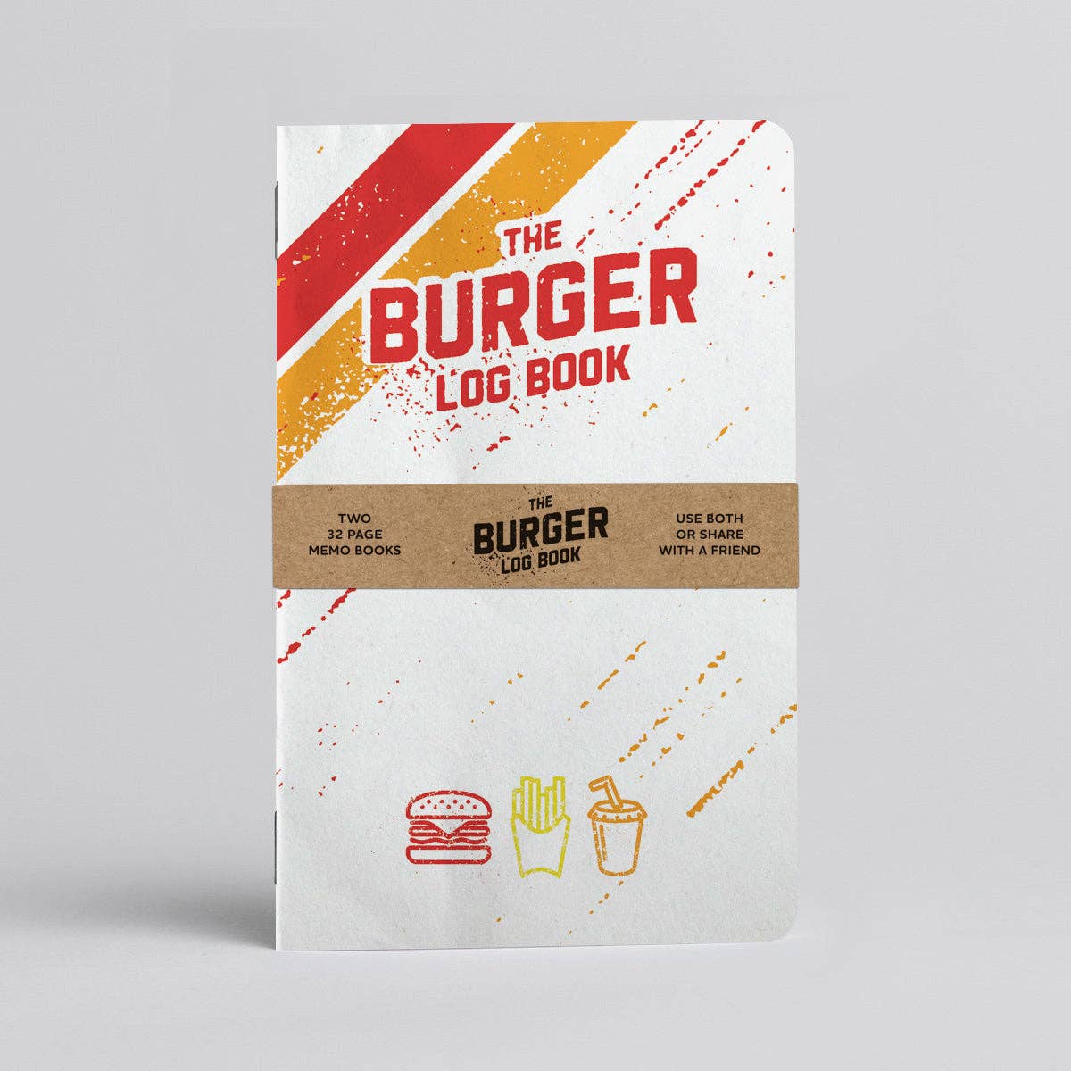 Burger Log Book - Two 20-page books - Rate Burger adventures