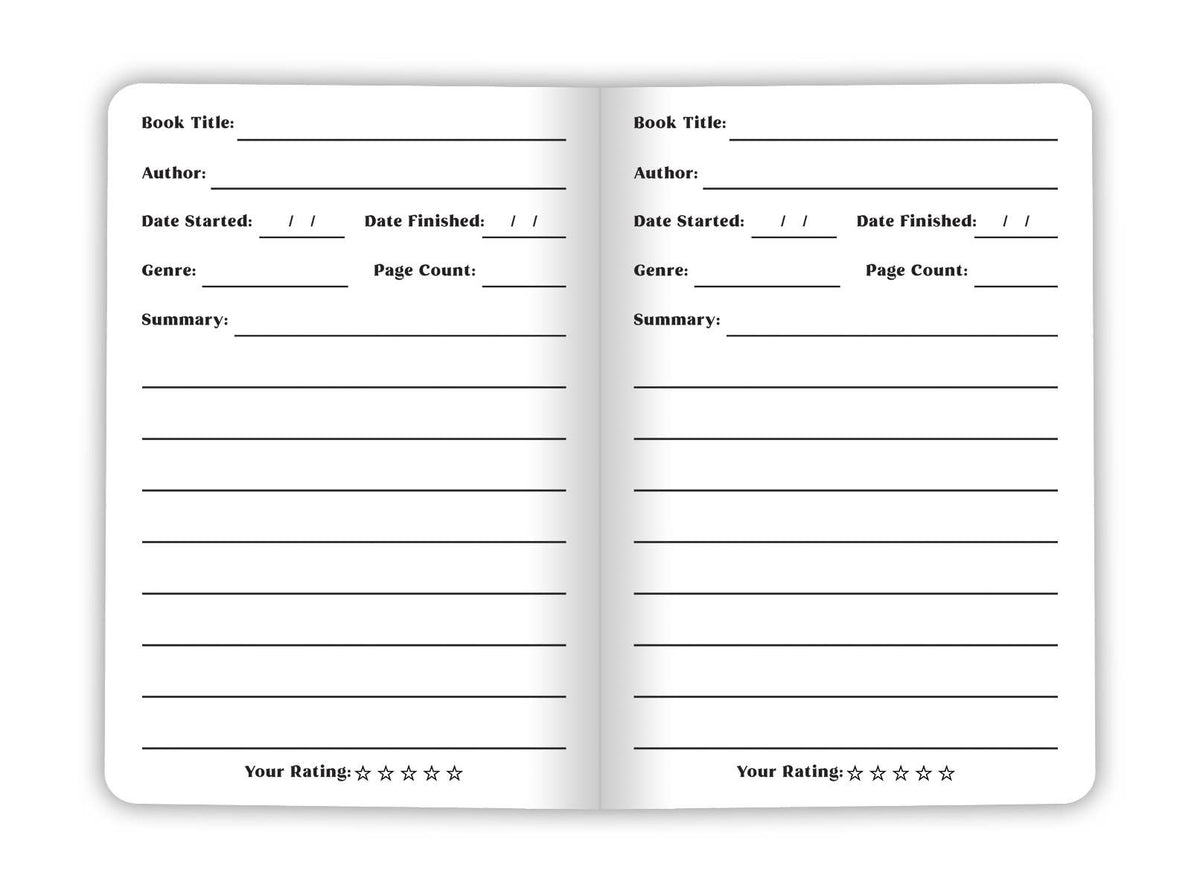 Book Club Log Book - Two 20-page books - Review your reading