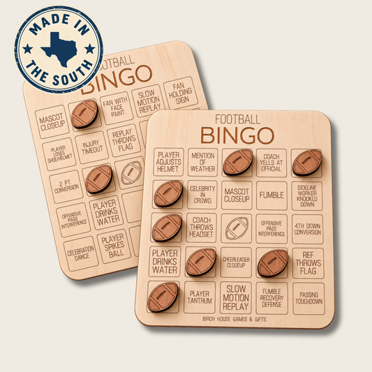 Wooden Football Bingo Game